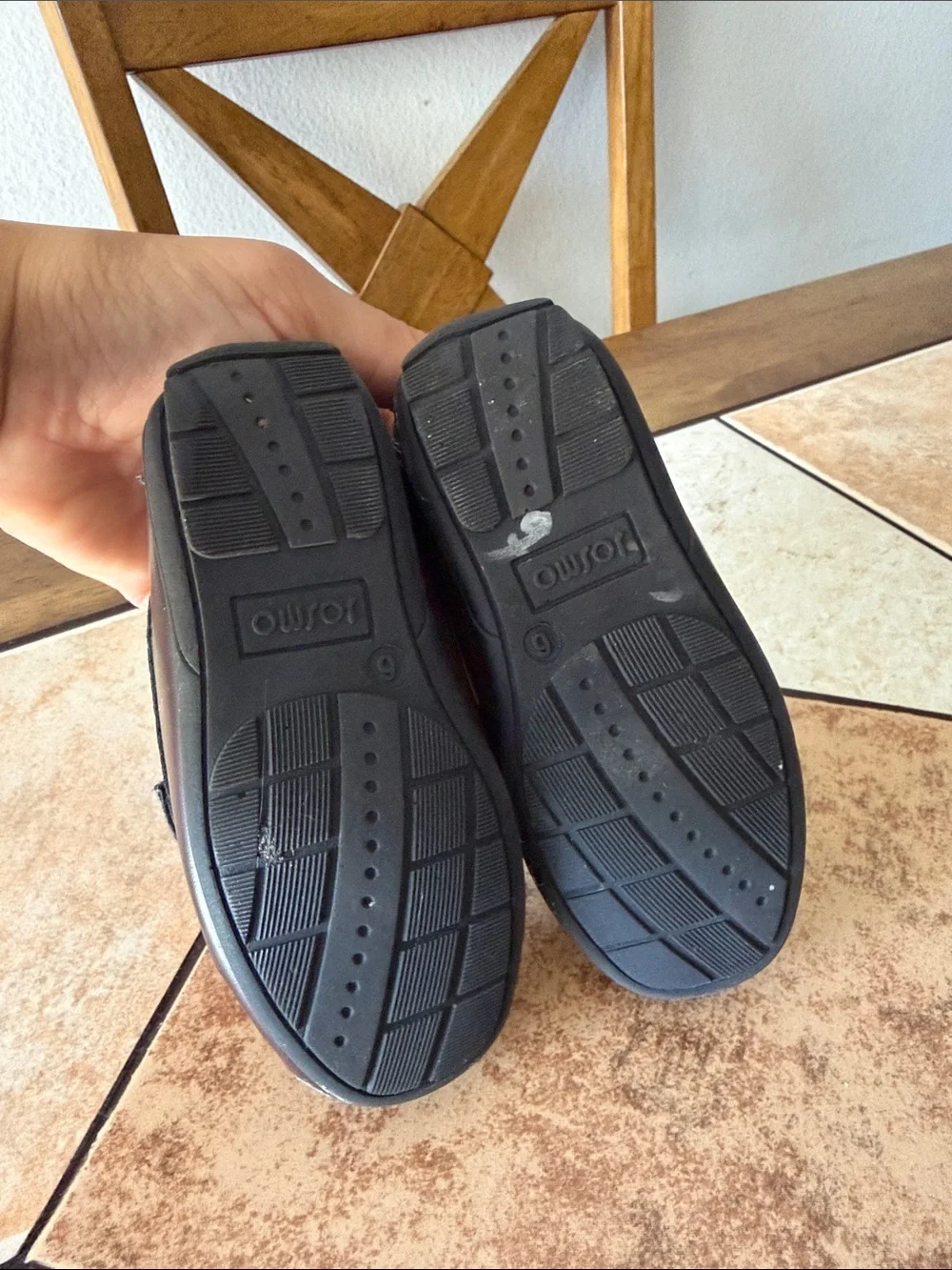Josmo Boys Brown Moccasin Loafers with Bit Accent